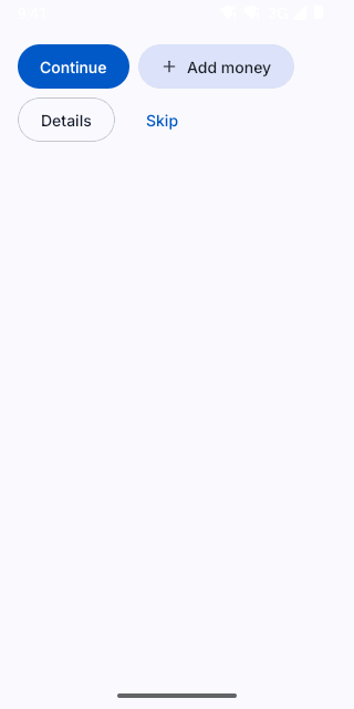 Button on Pixel (Android emulator)