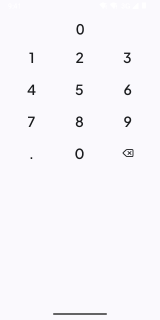 Numeric Keypad on Pixel (Android emulator)