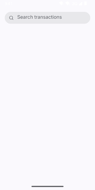 Search Input on Pixel (Android emulator)