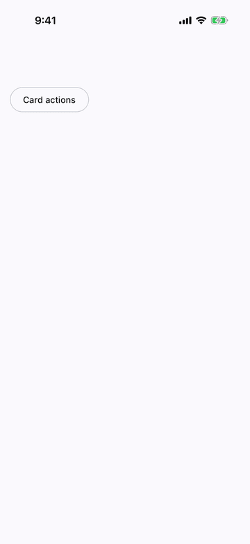 Split Button on iPhone (iOS simulator)