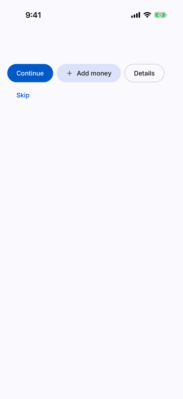 Button on iPhone (iOS simulator)