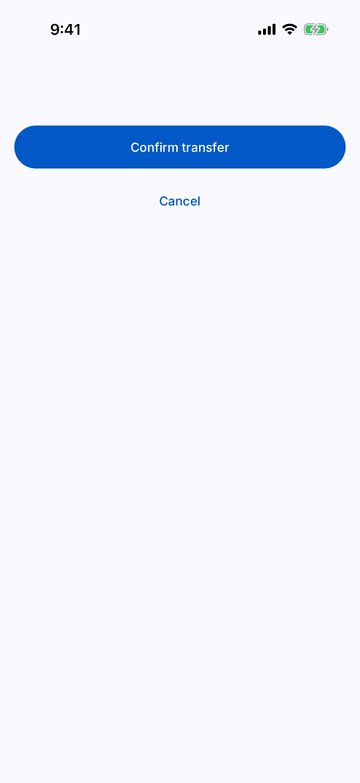 Button Group on iPhone (iOS simulator)