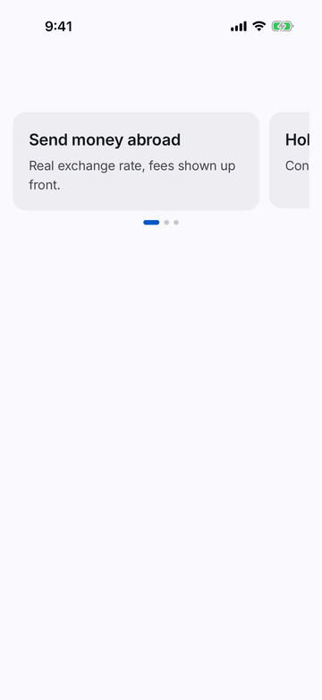 Carousel on iPhone (iOS simulator)