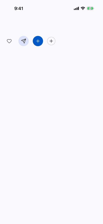 Icon Button on iPhone (iOS simulator)