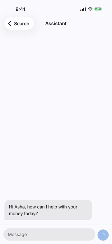 Conversation on iPhone (iOS simulator)