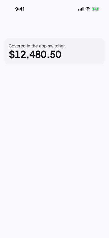 Privacy Shield on iPhone (iOS simulator)