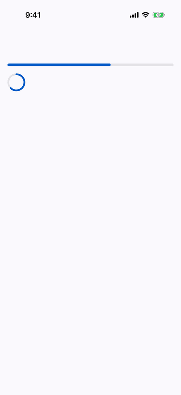 Progress on iPhone (iOS simulator)